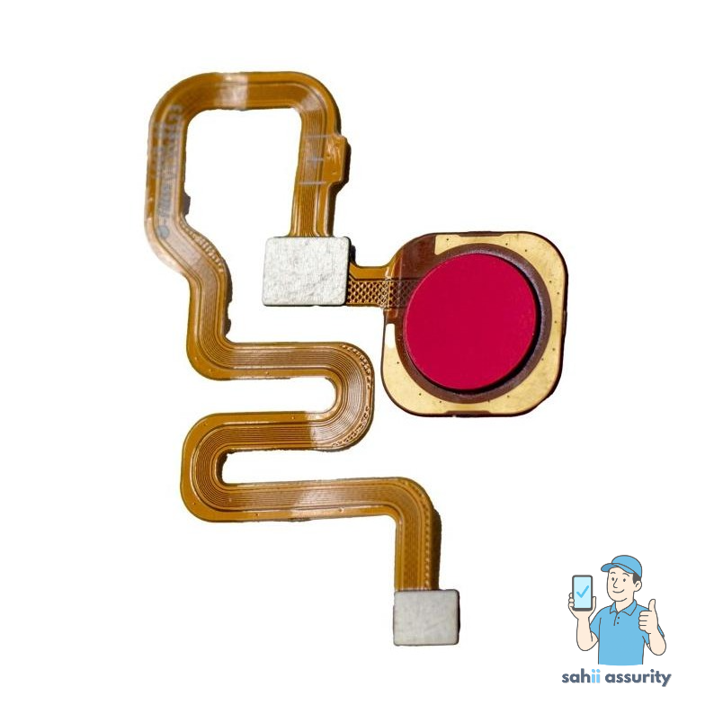 Fingerprint Sensor with Flex Cable for Xiaomi Redmi Note 6 Pro Red thumbnail